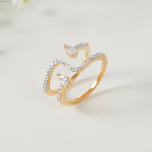 Delicate chic diamond ring