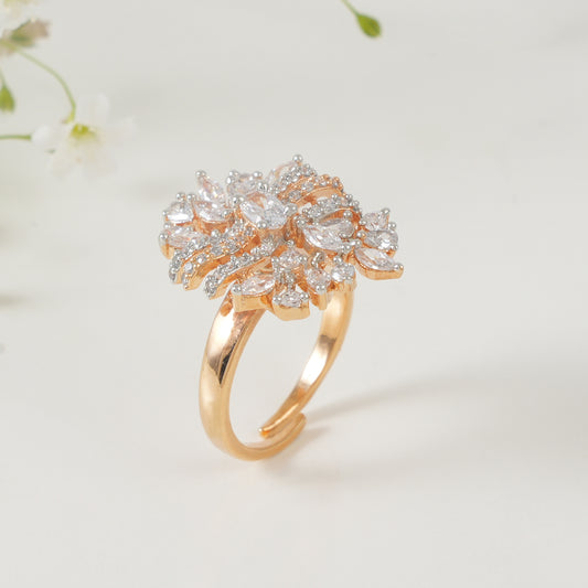 Beautiful diamond cocktail finger ring for women