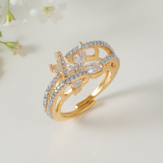Beautiful women finger ring with cz daimond