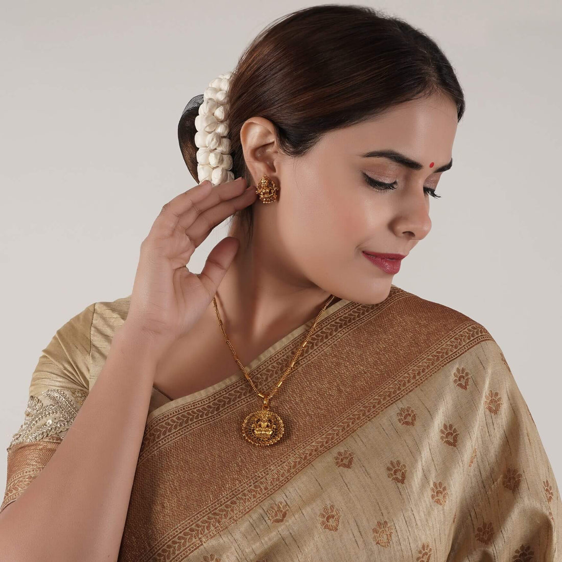Gold Haram Saree Long Necklace Models GOLD PLATED JEWELLERY ON