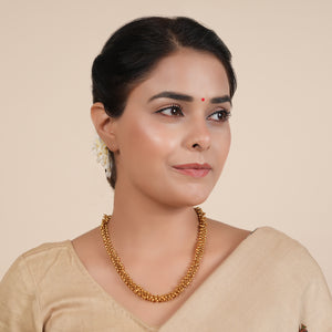 Beautiful antique gold plain ball chain for women