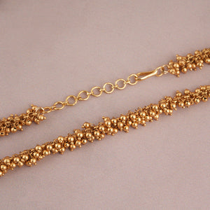 Beautiful antique gold plain ball chain for women