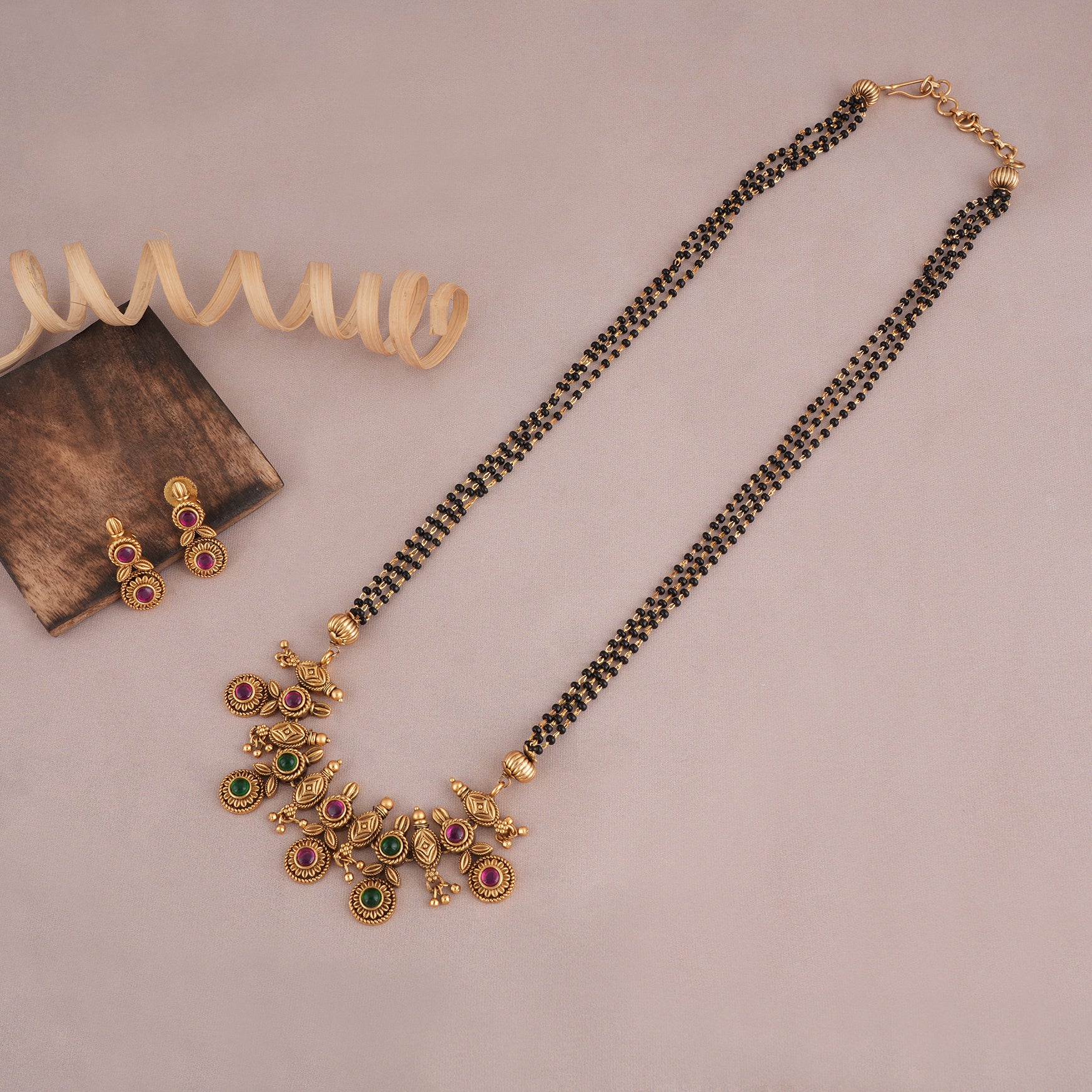 Pinterest Antique Gold Chains Designs Classy Gajri Chain Red Gold