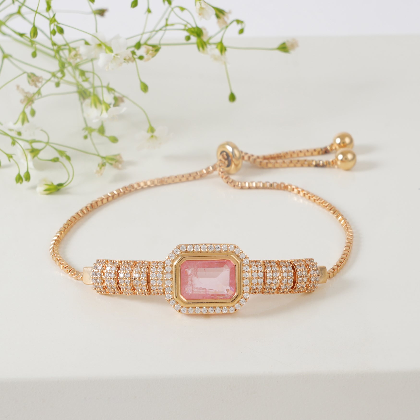 Stunning diamond stone bracelet for women