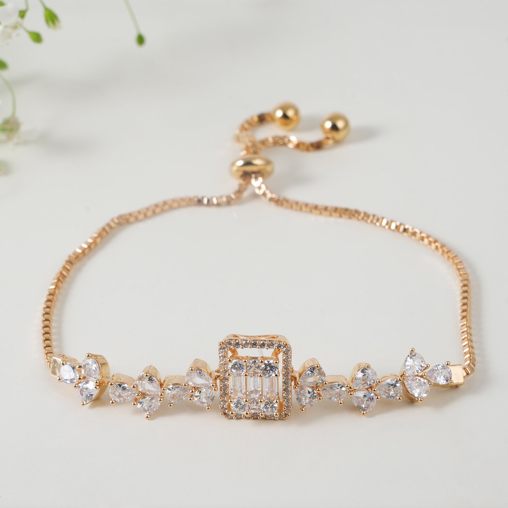 Stunning cz diamond bracelet for women