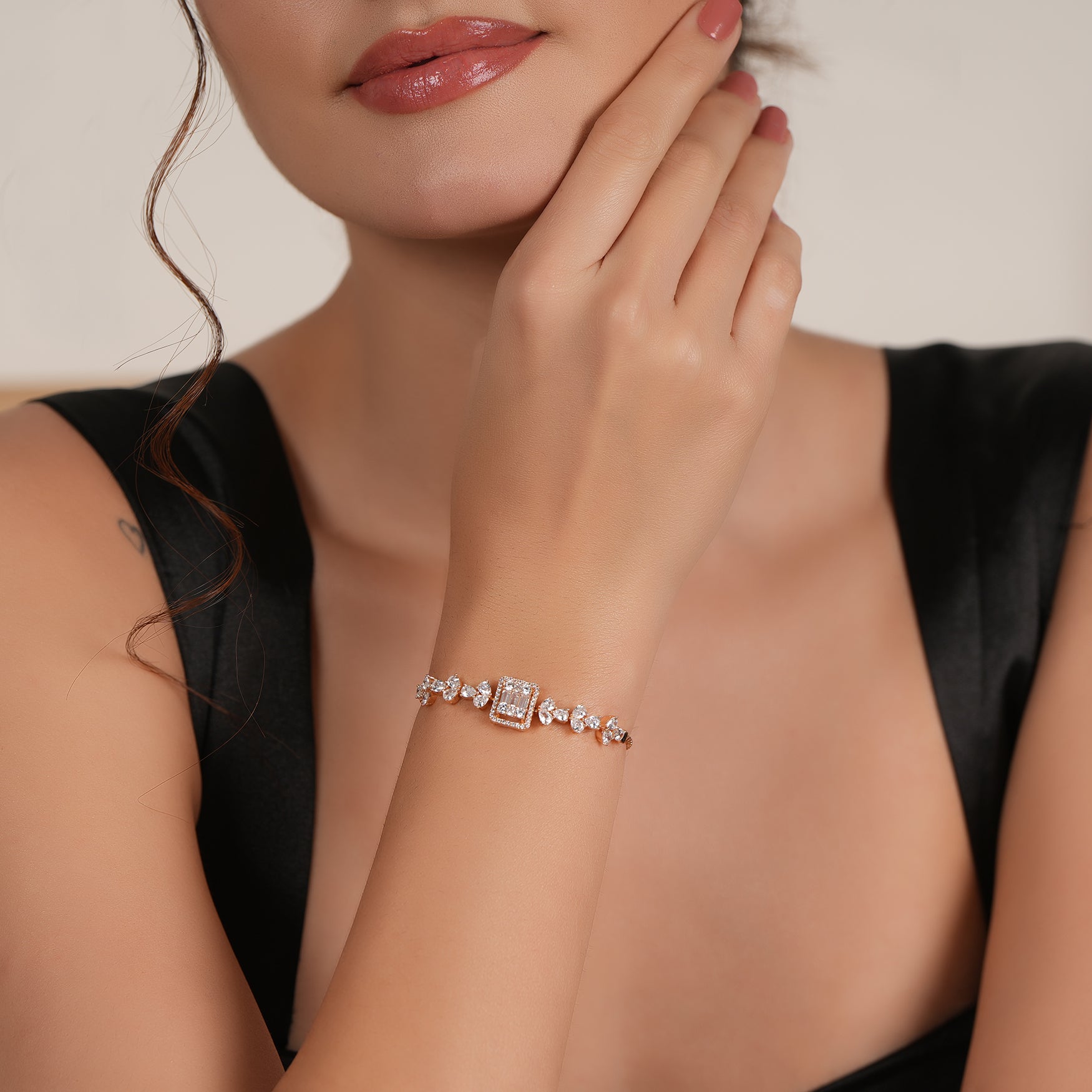 Stunning cz diamond bracelet for women