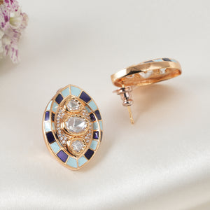 Stunning kundan enamel studs