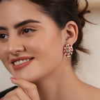Stunning kundan enamel studs