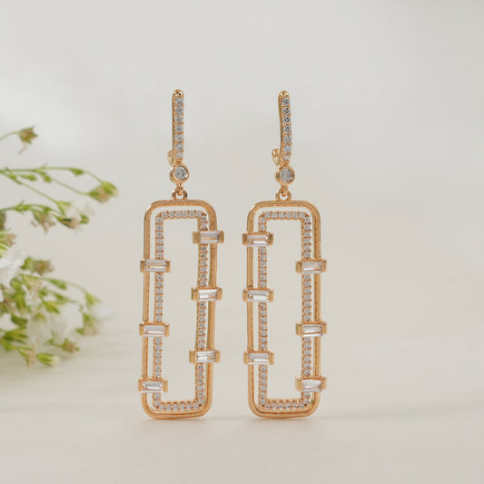 Delicate diamond dangler earring for women