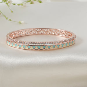 Stunning enamel diamond studded elegant bracelet