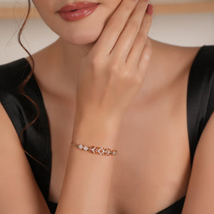 Cute delicate diamond openable bracelet