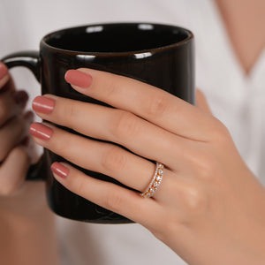 Stunning eternity diamond ring for women