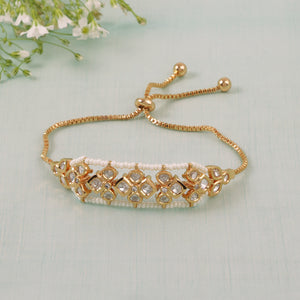 Royal kundan openable bracelet for women