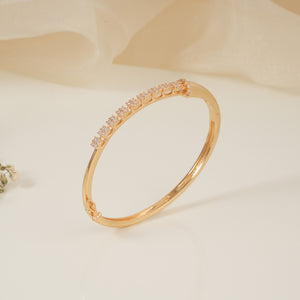 Stunning cz diamond gold plated bracelet for women