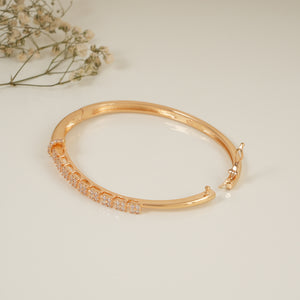 Stunning cz diamond gold plated bracelet for women