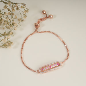 Sleek meenakari gold plated free size bracelet