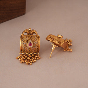 Stunning filigree gold plated mangalsutra set