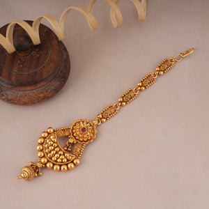 Amazing antique gold maangtika for women