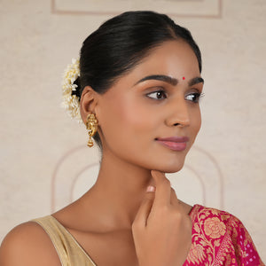 Antique Gold plated Ganesh earring I Temple Jewellery