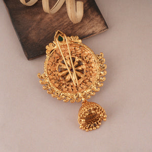 Gold plated choti phool for women