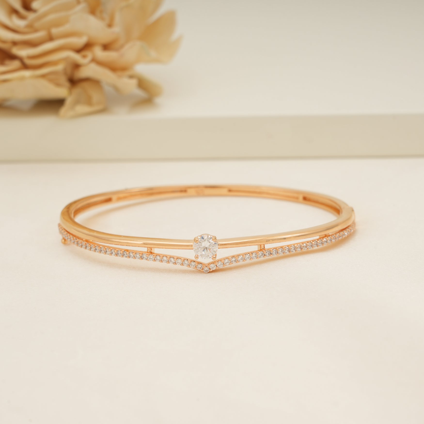 Amazing openable cz diamond bracelet for women