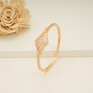 Gorgeous cz diamond openable gold plated bracelet