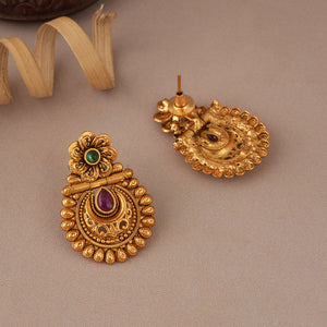 Stunning cute high gold polish earring