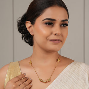 Cute delicate antique gold ball chain