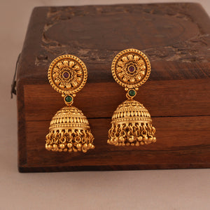 Stunning antique gold long necklace set