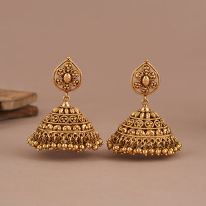 Beautiful antique gold ma lakshmi necklace set I Temple Jewellery