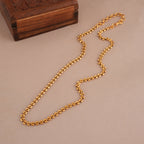 Cute antique gold plated cable chain