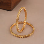 Stunning plain antique gold bangle set for women