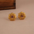 Stunning bold antique gold plated pendant set