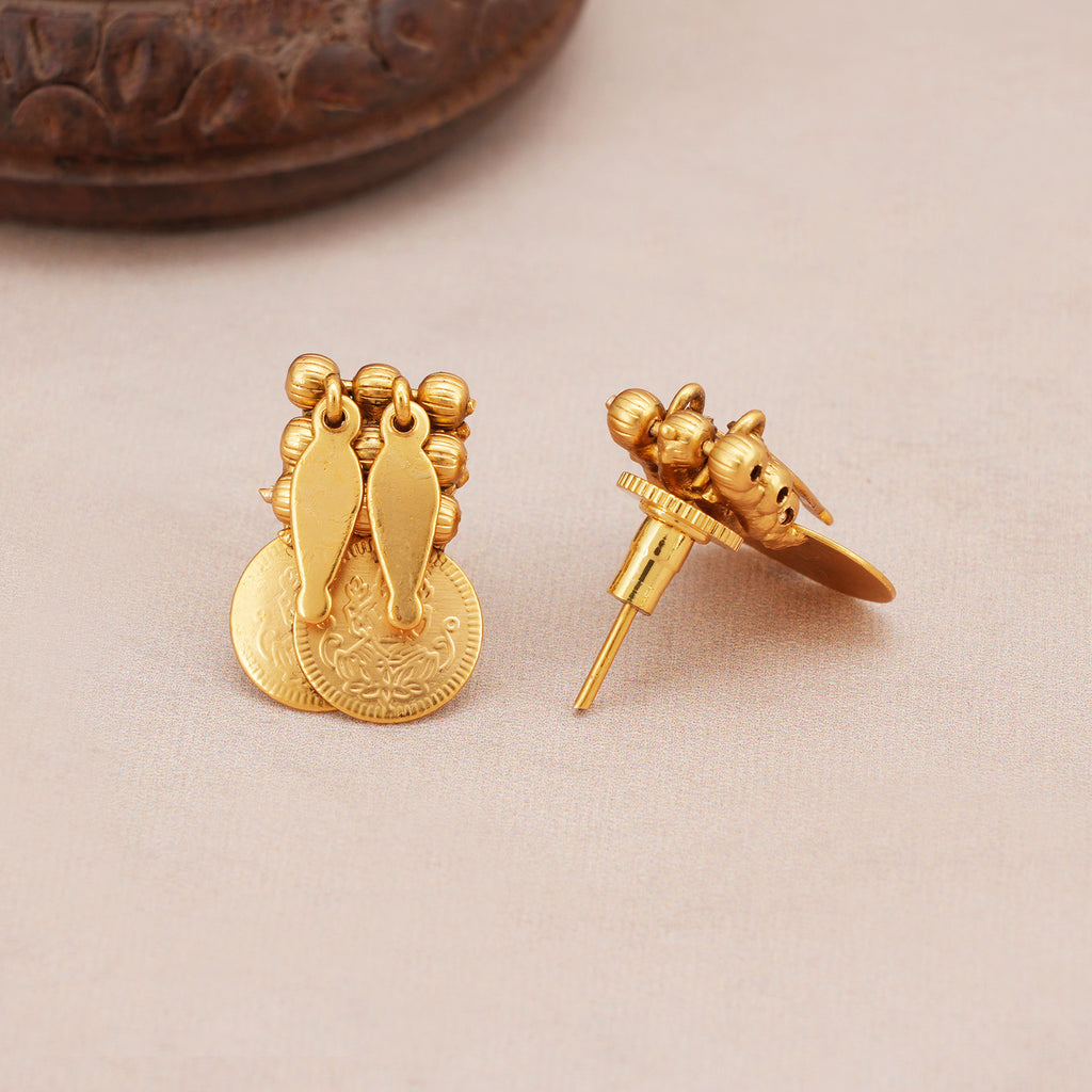Stunning gold maa lakshmi necklace set
