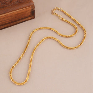 Plain antique gold intricate chain