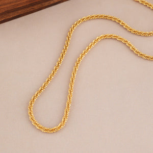 Plain antique gold intricate chain