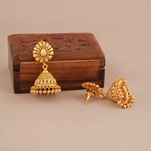 Amazing plain antique gold necklace set