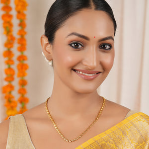 Elegant antique gold plated chain for women