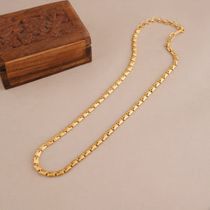 Elegant antique gold plated chain for women