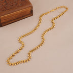 Beautiful leaf antique gold chain for women