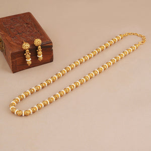 Stunning antique gold pearl mala set