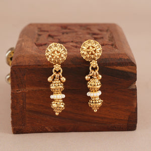 Stunning antique gold pearl mala set