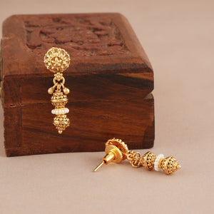 Stunning antique gold pearl mala set