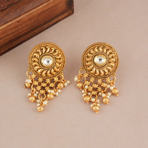 Antique gold traditional choker necklace set