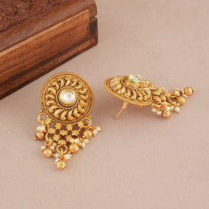 Antique gold traditional choker necklace set