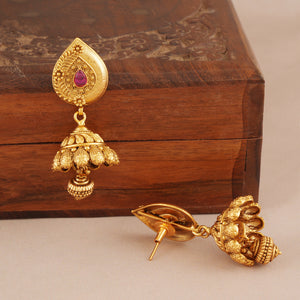 Long antique gold stunning necklace set