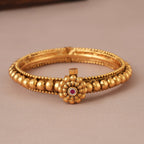 Beautiful traditional antique gold kada bangle