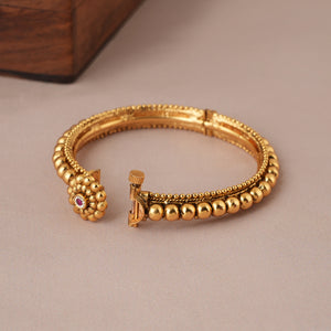 Beautiful traditional antique gold kada bangle