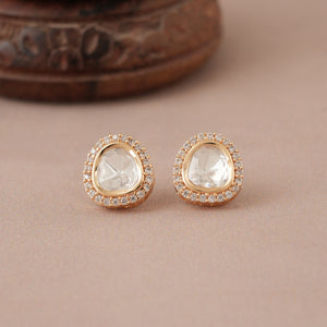 Long gold plated kundan pendant set