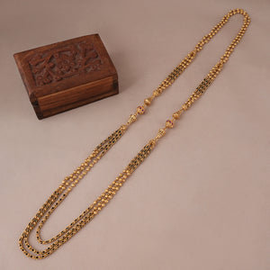 Long antique gold mangalsutra mala